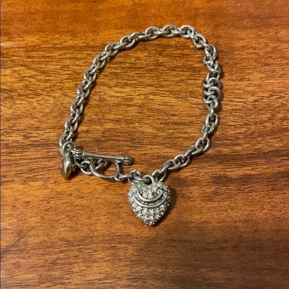 Juicy Couture bling heart pendant bracelet